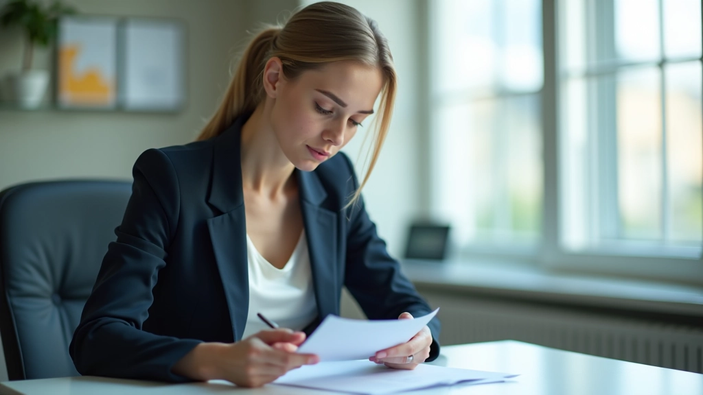 Člověk v kanceláři studující dokumenty o EU politice a budoucích fondech